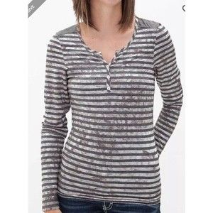 NWT BKE Buckle Striped Henley Top